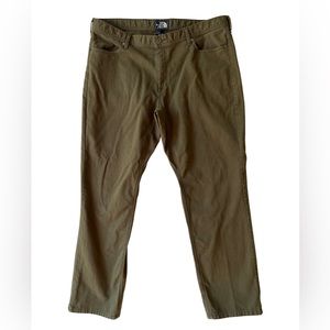 Green The North Face Pants in a size 40 inch waist.
